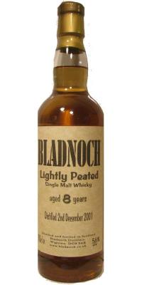 Bladnoch 2001 Lightly Peated 56% 700ml