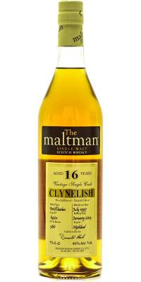 Clynelish 1997 MBl The Maltman 1st Fill Bourbon Cask #6920 46% 700ml
