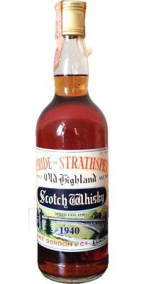 Pride of Strathspey 1940 JG Old Highland All Malt 40% 750ml