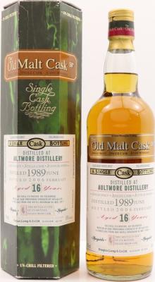 Aultmore 1989 DL The Old Malt Cask 16yo Refill Hogshead 50% 700ml