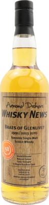 Braes of Glenlivet 1991 UD Jubilaumsausgabe 21yo Bourbon Cask #95101 Armond Dishers Whisky News 49.3% 700ml