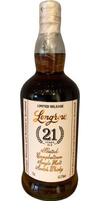 Longrow 21yo Fresh Sherry Hogshead Poland Australia New Zealand and Taiwan 40.5% 700ml