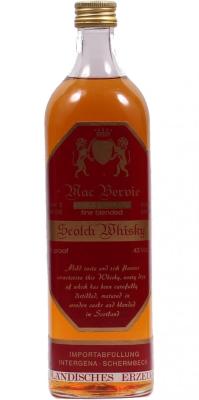 Mac Bervie 3yo Finest Blended Scotch Whisky 43% 750ml