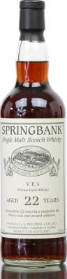 Springbank 1993 V.E.'s Private Cask Whisky #332 58% 700ml