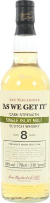 As We Get It 8yo IM Single Islay Malt Oak 58% 700ml