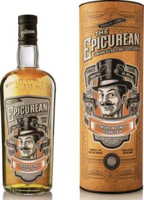 The Epicurean Lowland Blended Malt Scotch Whisky DL Finished in a Single Cognac Cask 48% 700ml