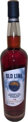 Old Line American Single Malt Whisky 1: Vgn Wt Oak 15 ms 2: Wt. Oak Carib Rum 50% 750ml