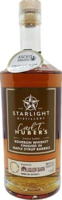 Starlight Distillery 4yo New Oak Barrel Maple Syrup Barrel Finished r Bourbon S.B.S 54.9% 750ml