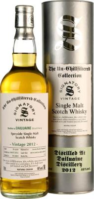 Dailuaine 2012 SV The Un-Chillfiltered Collection Dechar Rechar Hogshead Cask #308754+308758+308762+308763 46% 700ml