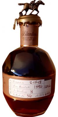 Blanton's Straight from the Barrel #1596 64.8% 700ml