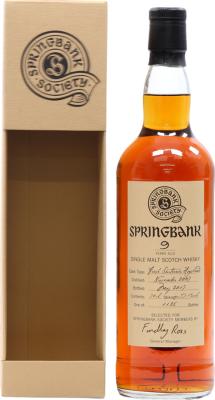 Springbank 2007 Society Bottling 9yo Fresh Sauternes Hogsheads 57.1% 700ml