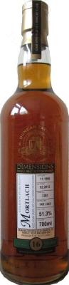 Mortlach 1995 DT Dimensions 16yo Sherry Cask #7287 51.3% 700ml