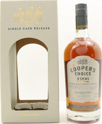 Glenrothes 1996 VM The Cooper's Choice #9254 53.3% 700ml
