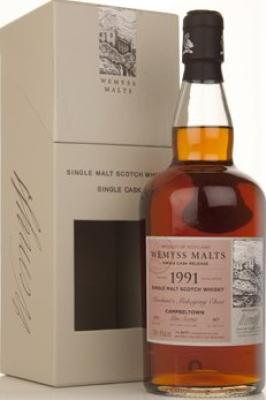 Glen Scotia 1991 Wy Merchant's Mahogany Chest Butt 46% 700ml