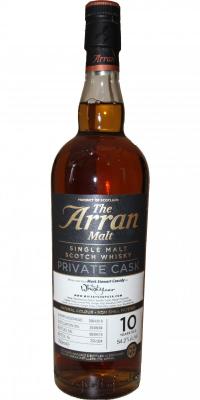 Arran 2004 Private Cask Sherry Hogshead 2004/019 The Whisky Shop USA 54.2% 700ml