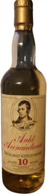 Auld Acquaintance 10yo JM Robert Burns 43% 700ml