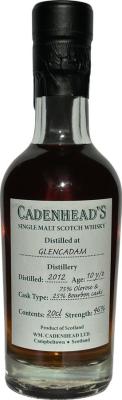 Glencadam 2012 CA Oloroso Bourbon 75% 200ml