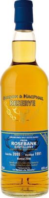 Rosebank 1991 GM Reserve Cask No. 2098 LMDW 46% 700ml