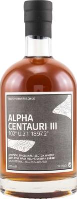 Scotch Universe Alpha Centauri III 102 U.2.1 1897.2 First Fill PX Sherry Barrel 56% 700ml