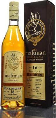 Dalmore 1996 MBl The Maltman Sherry Finish #3221 46% 700ml