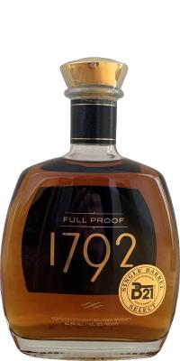 1792 Full Proof New American Oak Barrel B-21 Fine Wine & Spirits 62.5% 750ml