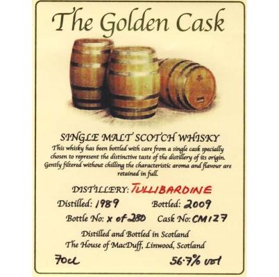 Tullibardine 1989 HMcD The Golden Cask CM127 56.7% 700ml