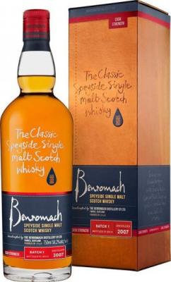 Benromach 2007 Cask Strength First Fill Sherry & Bourbon Batch 1 58.2% 750ml