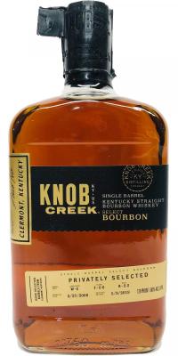Knob Creek Single Barrel Select Privately Selected 60% 750ml