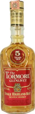 Tormore 5yo long neck bottle Red label Oak Cask Stock S.p.A. Trieste 40% 750ml