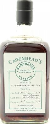 Glentauchers 2011 CA Warehouse Tasting PX sherry hogshead since October 2020 55.7% 700ml