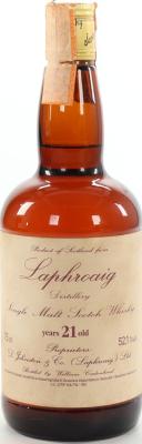 Laphroaig 21yo CA Dumpy Bottle Sestante 52.1% 750ml