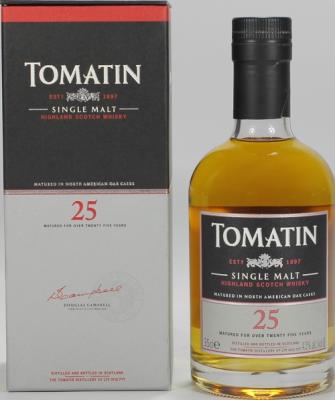 Tomatin 25yo North American Oak 43% 350ml