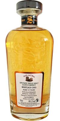 Mortlach 2003 SV Cask Strength Collection Bourbon Barrel #800222 60.2% 700ml