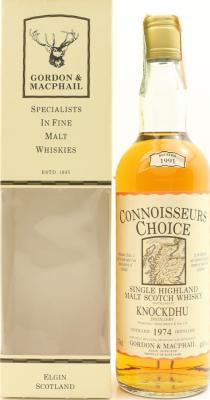 Knockdhu 1974 GM Connoisseurs Choice 40% 750ml