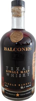Balcones Texas Single Malt Whisky Single Barrel 56.1% 750ml