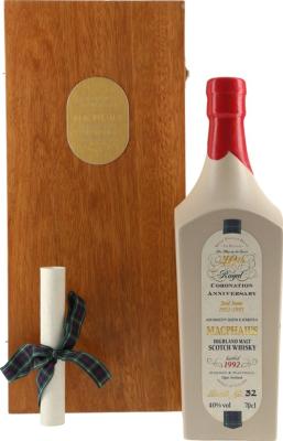 MacPhail's 1992 GM 40th Royal Coronation Anniversary 2nd June 1953 1993 40% 700ml