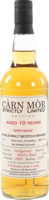 Inchgower 2008 MMcK Carn Mor Strictly Limited Edition Sherry Butt 46% 700ml