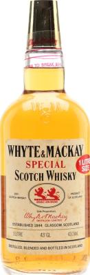 Whyte & Mackay Special Scotch Whisky W&M 100% Scotch Whiskies 1980s 43% 1000ml