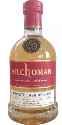 Kilchoman 2006 Private Cask Release Bourbon 218/2006 46% 700ml