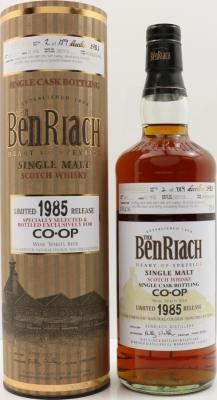 BenRiach 1985 Single Cask Series 27yo Bourbon Barrel #531 CO-OP 49.9% 750ml