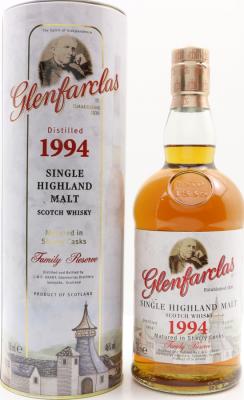 Glenfarclas 1994 Family Reserve 1st Generation John Grant Sherry Cask 1771-1776 46% 700ml