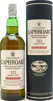 Laphroaig Original Cask Strength Red Stripe 57.3% 1000ml