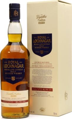 Royal Lochnagar 1998 The Distillers Edition Double Matured in Muscat Cask Wood 40% 750ml