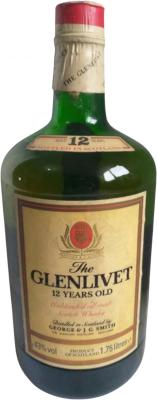 Glenlivet 12yo Pure Single Malt Duty Free 43% 1750ml
