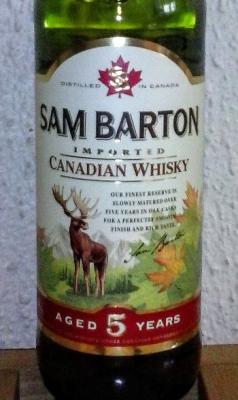 Sam Barton 5yo Oak Casks 40% 700ml