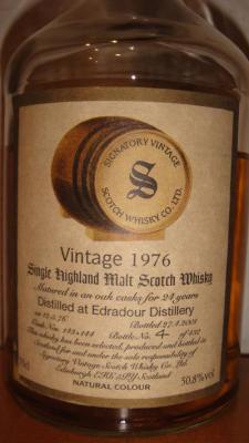 Edradour 1976 SV Vintage Collection Dumpy Oak Casks 143 + 144 50.8% 700ml