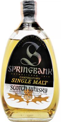 Springbank 21yo Pear Shape bottle Silver label 43% 750ml