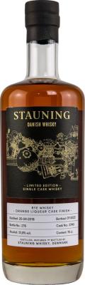 Stauning 2018 Rye Whisky Orange Liqueur Cask Finish New American Oak Orange Liqueur Cask Finish Kirsch Import 51.8% 700ml