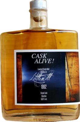 Littlemill 1992 wnm Cask Alive Ex-Bourbon Barrel #40 51.6% 500ml