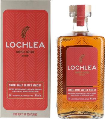 Lochlea Harvest Edition First Crop Series Port Oloroso Sherry and Bourbon Casks 46% 700ml